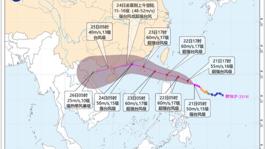 「樺加沙」「浣熊」超強颱風來襲的封面圖片