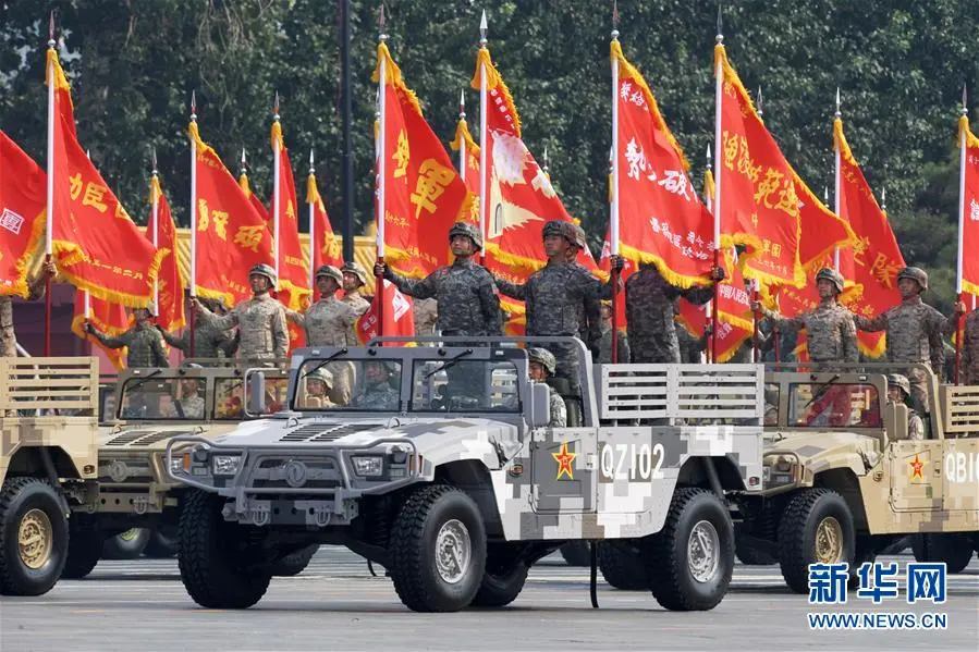 解放軍軍功連隊戰旗方陣成為近幾次大閱兵的特色。