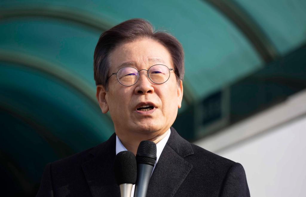 韓國共同民主黨總統候選人當選總統。（新華社）