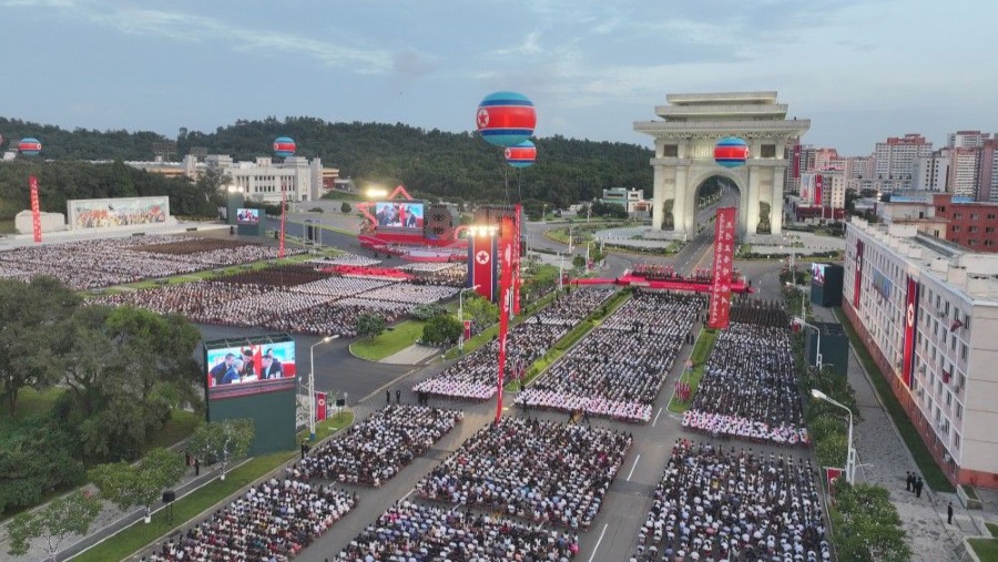 朝鮮舉行解放80周年慶祝大會 李在明：韓國不能重蹈1905年覆轍的封面圖片