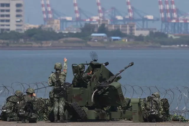 台軍每年漢光演習都安排美軍觀摩團抵台。圖為漢光演習現場。（資料圖片）