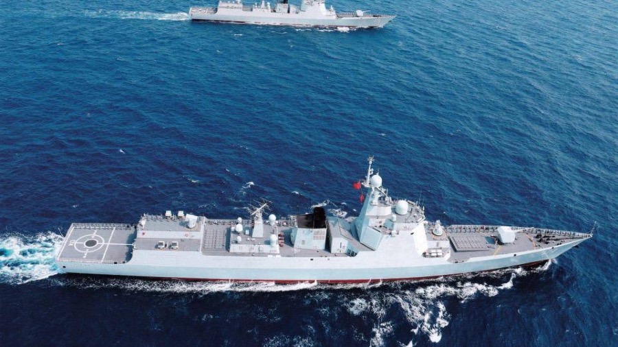 兩艘052DM驅逐艦「菏澤號」與「駐馬店號」交付北部戰區的封面圖片