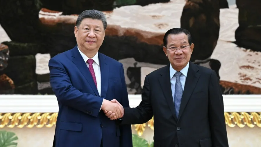 習近平訪柬埔寨晤洪森　譴責單邊主義霸權主義的封面圖片