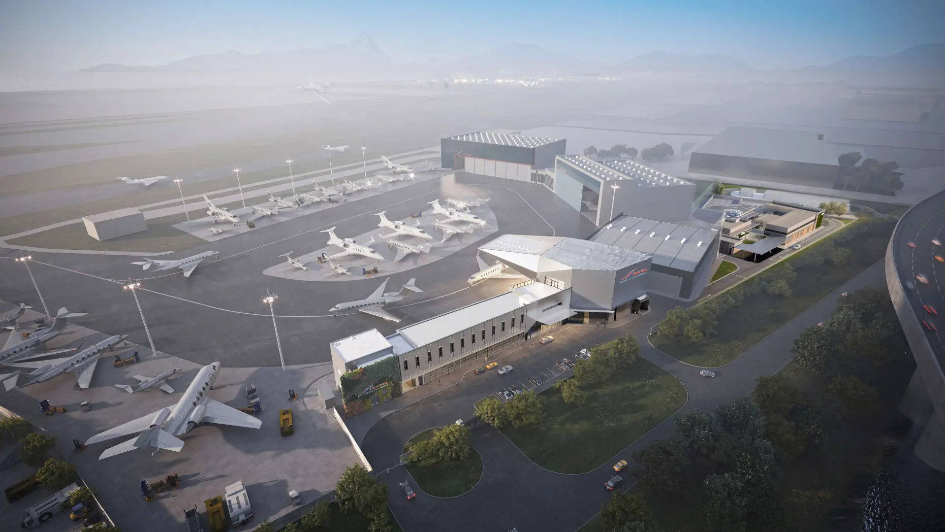 可考慮制定針對性的推廣策略，向國際商界凸顯香港作為公務航空樞紐的優勢。(HKBAC官網)
